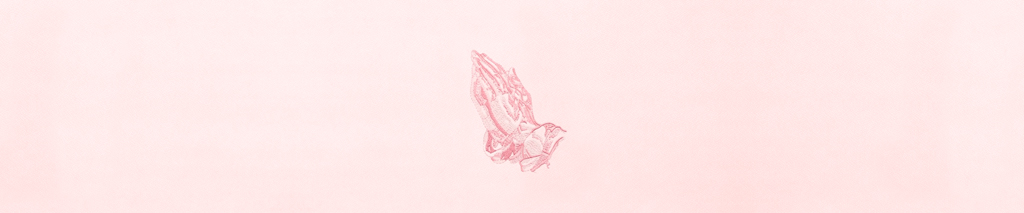 P FC 516 PK Praying Hands Pink Faux FULL COUCH